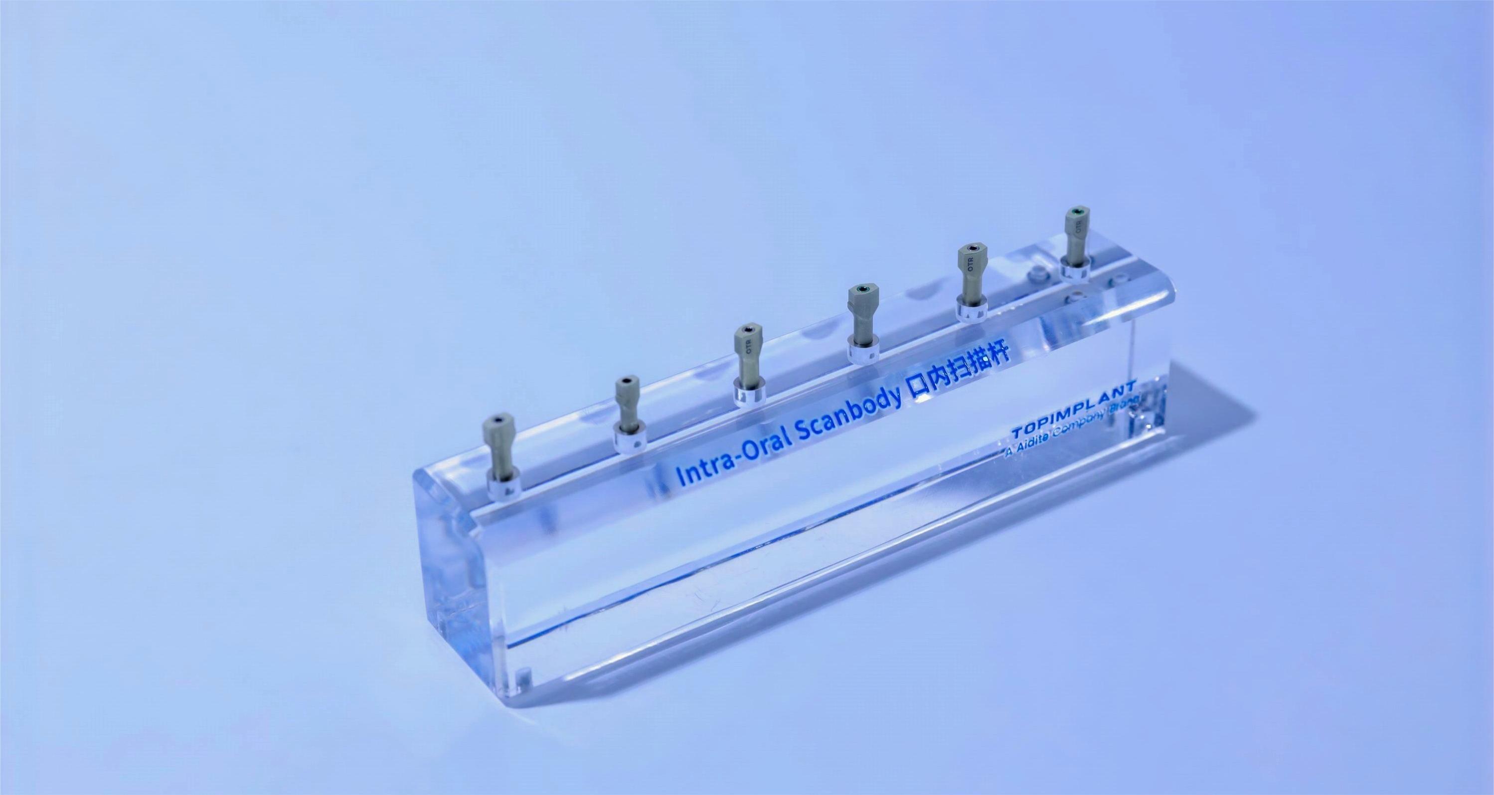 Accurate • Convenient • Economical | | Topimplant's new intraoral scanbody is coming with a heavy load!